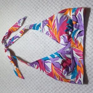 Anne Cole Tropical Halter Tie Bikini Top